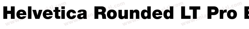 Helvetica Rounded LT Pro Black字体转换